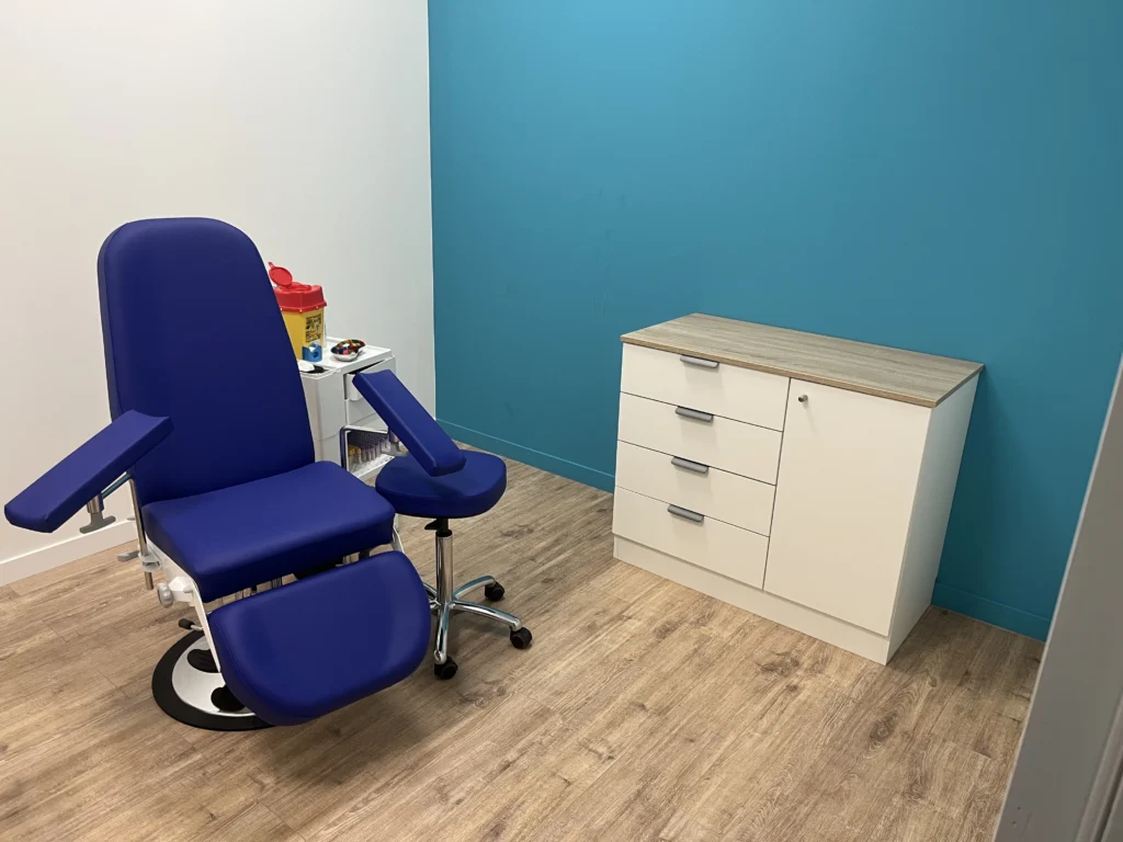 Meuble d'une salle de prélèvement