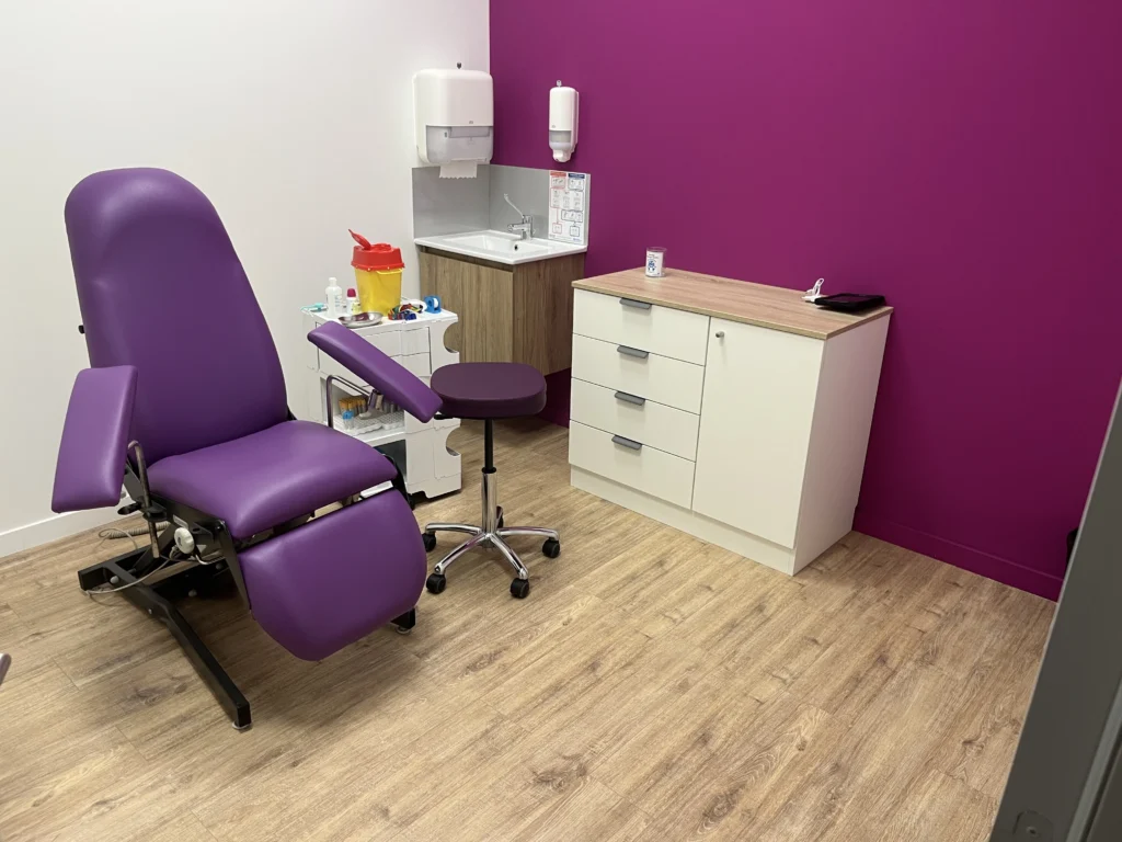 Meuble d'une salle de prélèvement